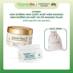 [QUÀ 0 ĐỒNG] Combo Đôi Kem Dưỡng Săn Chắc Da Mặt Cổ [100ml] Kakadu Plum & Kem Dưỡng Da Mận Kakadu - G&M Cosmetics