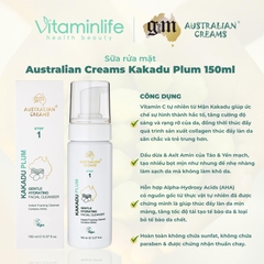 Sữa rửa mặt Australian Creams Kakadu Plum 150ml