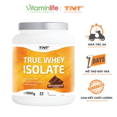 Bột True Whey Isolate vị Chocolate đậm đà TNT Thùng 1000g