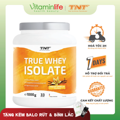 Bột True Whey Isolate vị Vanilla TNT Thùng 1000g - HSD 27/09/2025