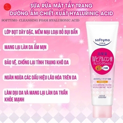 Sữa rửa mặt Kose Softymo Hyalunoric Acid 190g