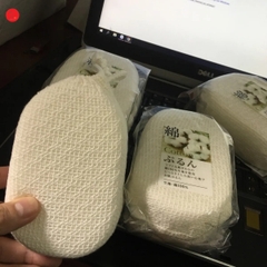 Bông tắm cotton tạo bọt