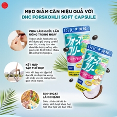 Thực phẩm chức năng Viên uống giảm cân DHC dầu dừa 20 ngày của Nhật Bản