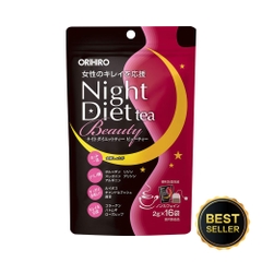 Trà giảm cân làm đẹp da ban đêm Orihiro Night Diet Tea Beauty (16 gói x 2g)