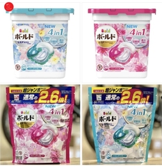 Viên giặt xả BOLD Lip Happiness Gel Ball 4D Premium Clean túi 36 viên