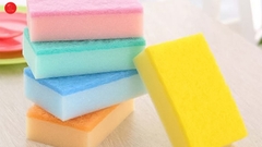 Set 5 miếng xốp rửa bát 1 mặt ráp Nhật Bản