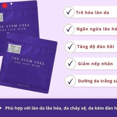 Mặt nạ tế bào gốc The Stem Cell Face Mask 30 miếng Nhật Bản (màu tím)