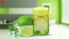 Hộp thơm phòng cao cấp hương chanh và bạc hà Nhật Bản Lumica 200g