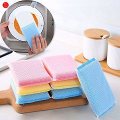 Set 5 miếng xốp rửa bát bọc lưới