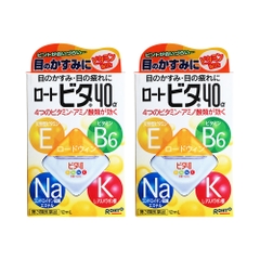 Combo 2 hộp nước nhỏ mắt Rohto Vitamin Rotovita Nhật Bản 12ml