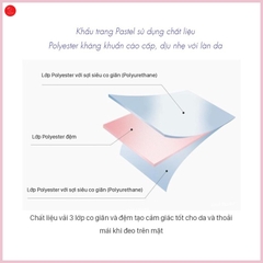 Set 3 khẩu trang vải Pastel Nhật Bản