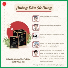 DẦU GỘI PHỦ BẠC KOMI HỘP 10 GÓI
