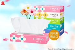 NEPIA- Lốc 5 hộp giấy ăn siêu dai hình hoa Nhật Bản (300 tờ x 5)