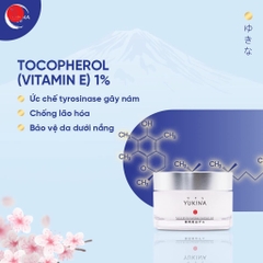 Kem dưỡng hỗ trợ trị nám, tàn nhang Yukina Whitening Deep Treatment Gel 50g