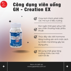 Viên uống tăng chiều cao GH Creation EX+ 270 viên