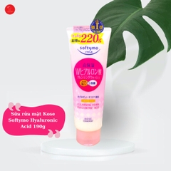 Sữa rửa mặt Kose Softymo Hyalunoric Acid 190g