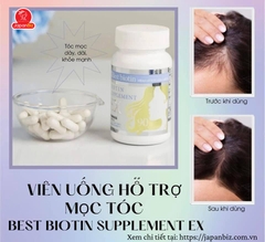 Viên uống hỗ trợ mọc tóc Best Biotin Supplement EX 90 viên