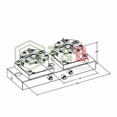 Hệ thống 2 đầu kẹp tự động Auto chuck- double A-One Model 3A-100923