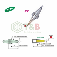 Bầu Kẹp Nhiệt Curve MST-Corp Model BT40-SLSA ΦD 4-12mm