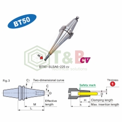 Bầu Kẹp Nhiệt Curve MST-Corp Model BT50-SLSA ΦD 4-12mm