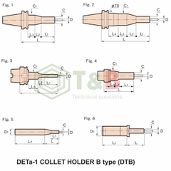 Bầu Kẹp Mũi Khoan MST-Corp Model DTB φD 0.5-13mm