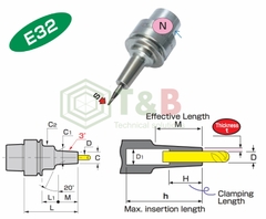 Bầu Kẹp Nhiệt MST-Corp Model E32-SLSA ΦD 3-6mm