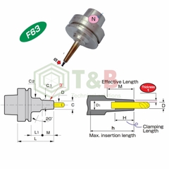 Bầu Kẹp Nhiệt MST-Corp Model F63-SLSA ΦD 3-12mm