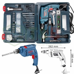 Máy khoan tường Bosch GSB 10RE (valy nhựa, bộ mũi khoan + đầu vít)