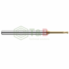 Dao Phay Bo Góc R 2 Me Cổ Dài D0.5 x R0.1x3x50L Union Tools Model HLRS2005-01-030, Dao Phay Ngón Gia Công Sau Nhiệt