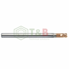 Dao Phay Bo Góc R 4 Me D4xR0.5x12x70L Union Tool Model HRRS4040-05-12S, Dao Phay Ngón Gia Công Sau Nhiệt