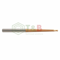 Dao Phay Cầu Cổ Côn R0.3x12 x50L  Union Tool Model HTNB2006-120-1, Dao Phay Ngón Gia Công Sau Nhiệt