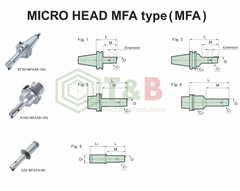Bầu Kẹp Boring MST-Corp Model MFA φD 20 - 120mm, BT30, BT40, BT50