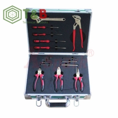 Bộ dụng cụ kìm, cờ lê 16 chi tiết chống tia lửa điện, cháy nổ X-Spark Model No.AA12-16 Non Sparking Tool Set 16pcs