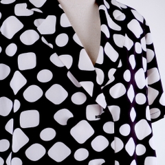 Áo nữ cộc tay cổ vest-A4