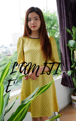 Váy lụa suông liền thân-VLT090423