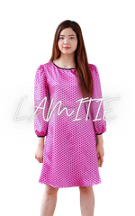 Váy lụa suông liền thân-VLT090423
