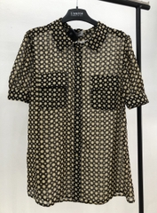 Áo chấm bi cộc tay -A31