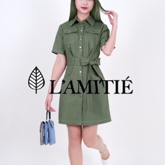 Đầm thô chữ A cổ đức-VLT130223