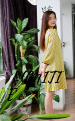 Váy lụa suông liền thân-VLT090423