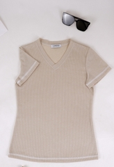 ÁO PHÔNG CỘC TAY CỔ TIM-AT5