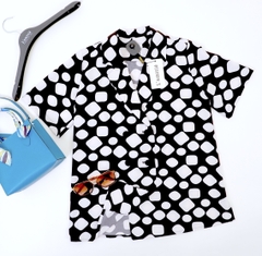 Áo nữ cộc tay cổ vest-A4