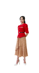 Áo vai nhún cộc tay-A020923