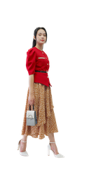 Áo vai nhún cộc tay-A020923