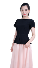 Áo cổ thuyền vạt lệch CT-A1923