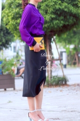 Áo sơ mi cổ bèo dài tay-A23