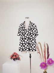 Áo nữ cộc tay cổ vest-A4