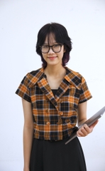 Áo vest nữ kẻ caro dáng ngắn-A51