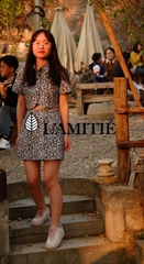 Set áo Croptop và chân váy-SET010223