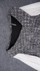 Áo tweed phối tay voan-A11222