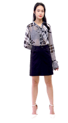 Sơmi voan tay loe-A010923